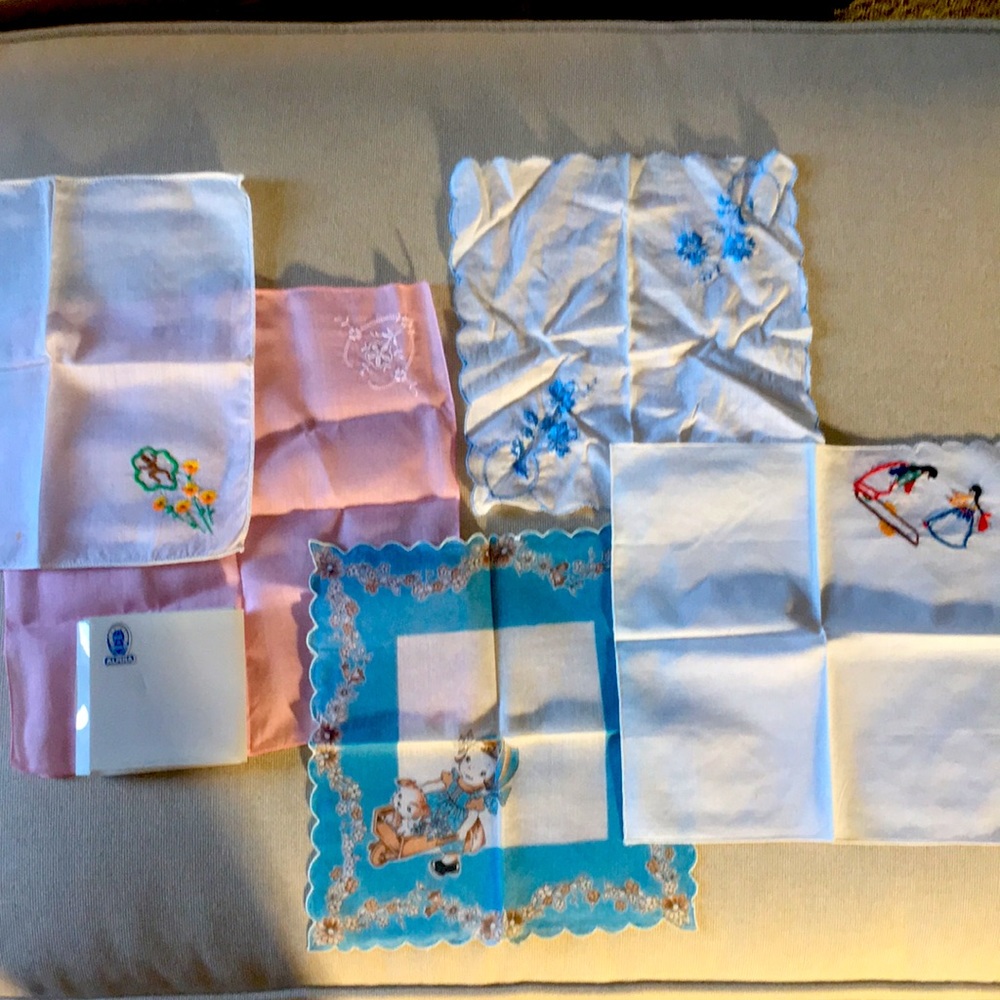 Lot of 2 Vintage hankies